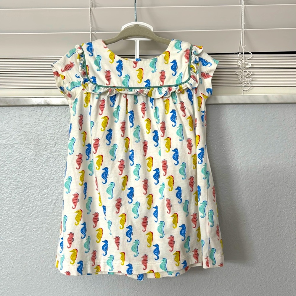 Baby Boden- EUC dress with matching bloomers. Size 6-12 months